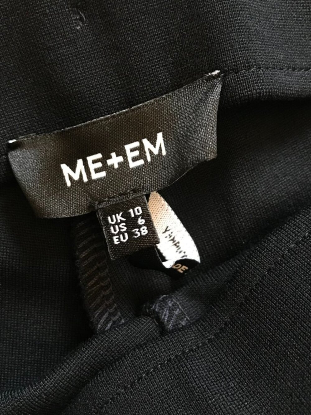 ME + EM Travel Tailored Pants Womens 6 Black High Rise Wide Leg Ponte Jersey - Picture 5 of 10